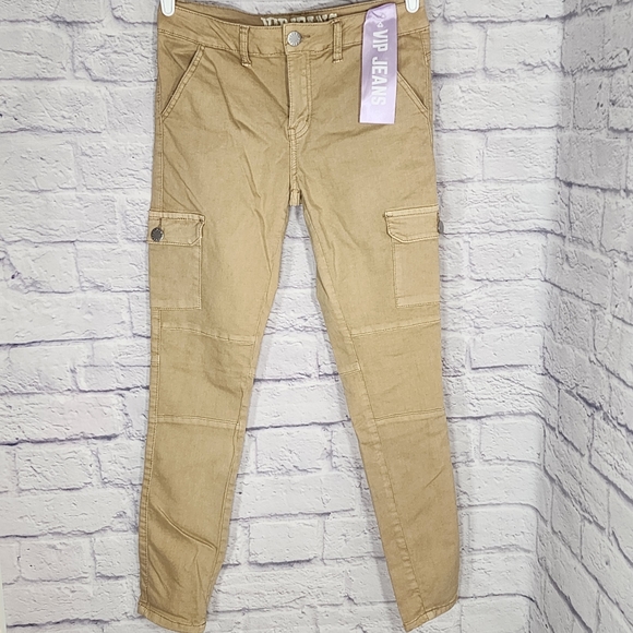 VIP JEANS KHAKI 9/10 NWT Run small! - Picture 1 of 12
